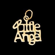 14K Yellow Gold Children s  LITTLE ANGEL  Pendant