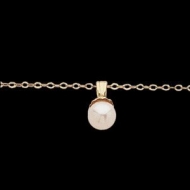 14K Yelow Gold SML CULTURED PEARL Pendant W 15 Chain