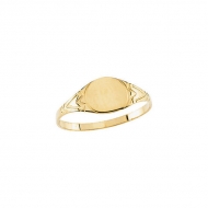 14K Yellow Gold Children s Round Signet Ring