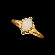 14K Yellow Gold Children s Opal Ring
