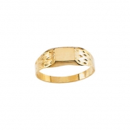 14k Yellow Gold Children s Fancy Signet Ring