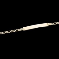 14K Yellow Gold I D Marine Link Bracelet