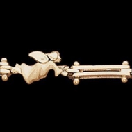 14K Yellow Gold Teen Angel Bracelet