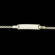 14K Yellow Gold Teen I D Bismark Bracelet