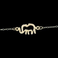 14K Yellow Gold Teen Elephant Anklet