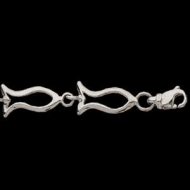 Sterling Silver Teen Ichtus Bracelet
