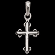 Sterling Silver Teen Antique Cross Pendant