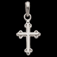 Sterling Silver Teen Petite Cross Pendant