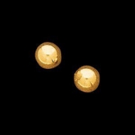 14K Yellow Gold Teen Gold Ball Earring