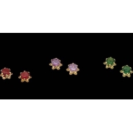 14K Yellow Gold Teen BirthStone Earring