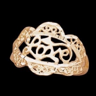 14K Yellow Gold Teen Love Ring