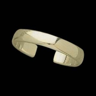 14K Yellow Gold Teen Plain Ring
