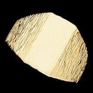 14K Gold Gents Signet Ring W Brush Finished Top