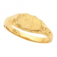 14K Gold Women s Signet Ring