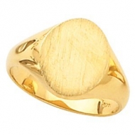 14K Gold Ladies Signet Ring