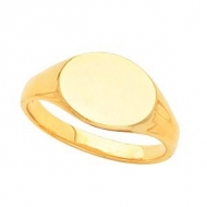 14K Gold Ladies Signet Ring