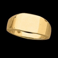 14K Gold Ladies Signet Ring