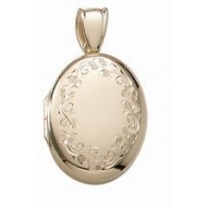 Solid 14k Premium Weight Yellow Gold Oval Picture Locket