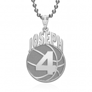 Custom Basketball Pendant w  Name   Number