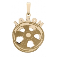 Custom Racing Rim Pendant w  Name