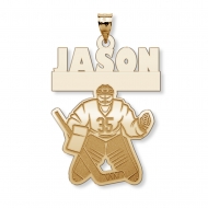 Custom Hockey Pendant w  Name