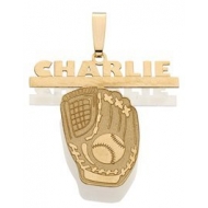 Custom Baseball Pendant w  Name