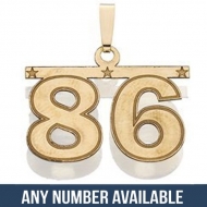 Custom Double Number Charm or  Pendant