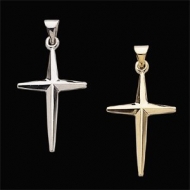 14K Yellow Gold Or White Gold Cross Pendant