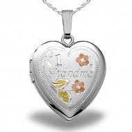 Sterling Silver HEART  1 Grandma Locket