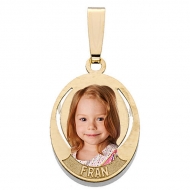 Oval W  1 Name Etched