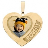 Heart W  1 Name Etched