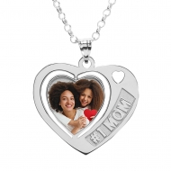 Heart W    1 MOM Etched
