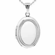 Sterling Silver HEART Mom  Locket