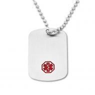 Stainless Steel Hypo Allergenic Dog Tag w  Chain