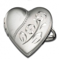 Sterling Silver Heart Locket Ring