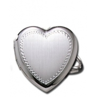 Sterling Silver Heart Locket Ring