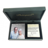 Solid 14K White GoldPortrait Plaque