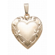 14K Gold Filled Heart Locket