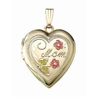 14K Gold Filled  MOM  Heart Locket
