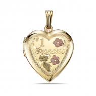14K Gold Filled  1 Grandma  Heart Locket