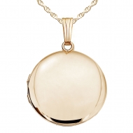 14K Gold Filled Round Locket