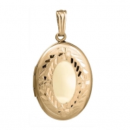 14K Gold Filled Oval Locket