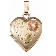 Solid 14K Yellow Gold Small Heart Locket