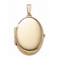 14K Gold Filled  4 Page Photo  Oval Locket