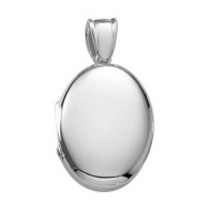 Platinum Oval Premium Weight Locket