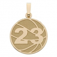Custom Basketball Charm or  Pendant w  Number
