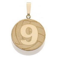 Custom Volleyball Pendant w  Number