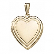 Solid 14K Yellow Gold  Sweetheart  Locket