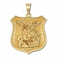 14K EXCLUSIVE Saint Michael Medal
