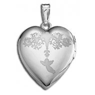 Sterling Silver   Sweetheart  Valentine s Day Heart Locket